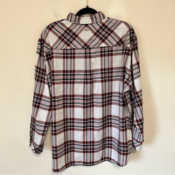 Barbour Plaid Bethwin Long Sleeve Top NWT Sz 8 - Picture 2 of 6
